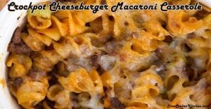 Slow Cooker Cheeseburger Macaroni Casserole