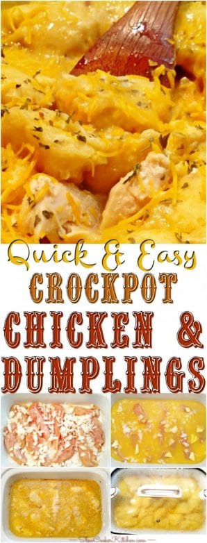 Slow Cooker Chicken Dumplings Slowcookerkitchen Com