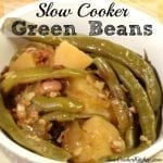 Slow Cooker Green Beans! Find this & more yumminess @ https://www.slowcookerkitchen.com