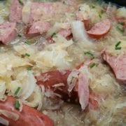 crock pot kielbasa and sauerkraut