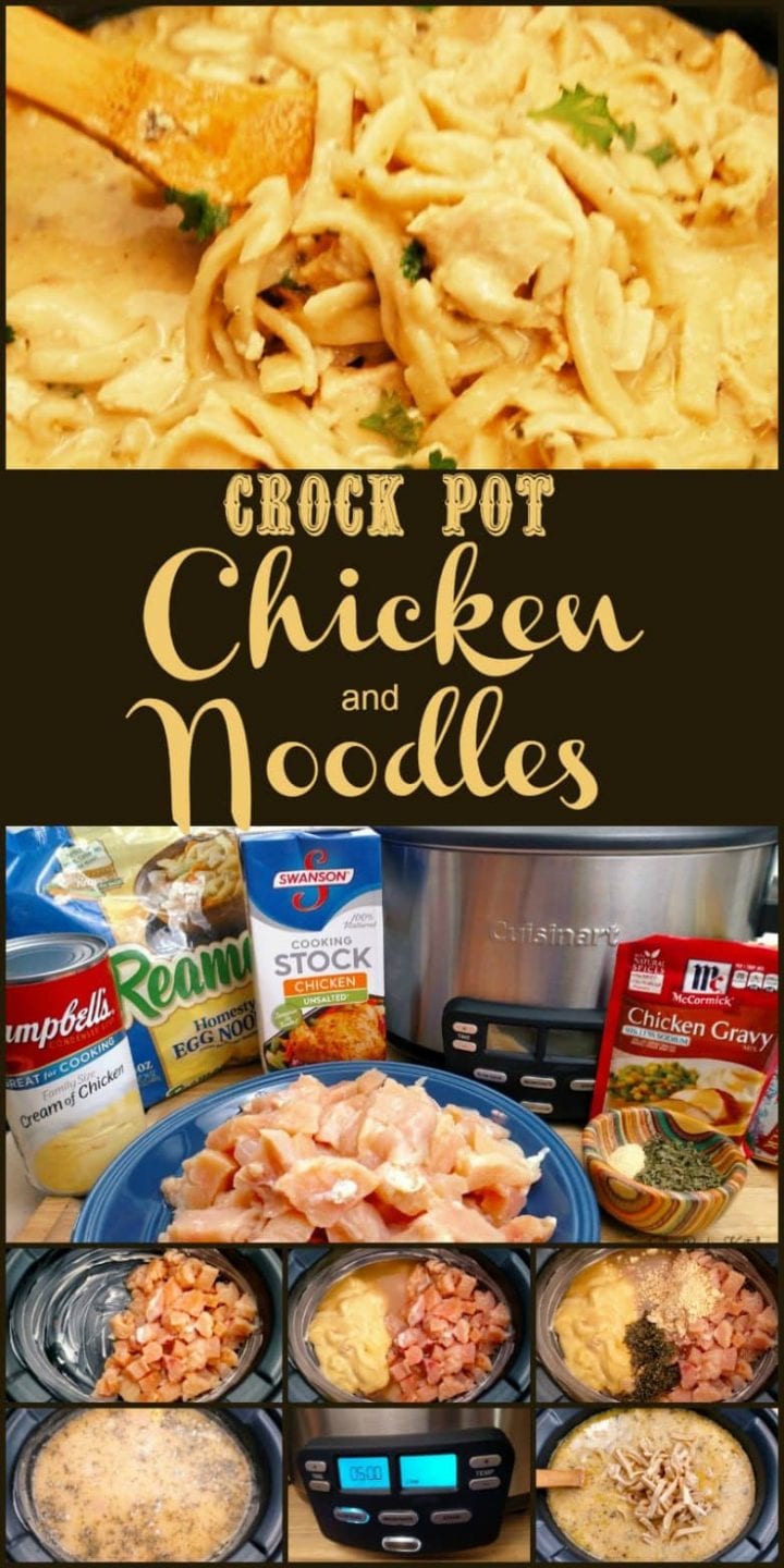 Crock Pot Chicken and Noodles Slow Cooker Kitchen