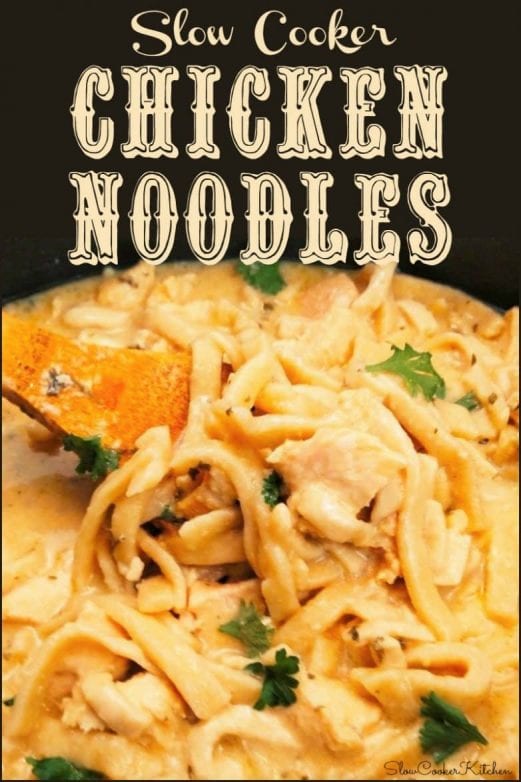 Slow Cooker Chicken Noodles