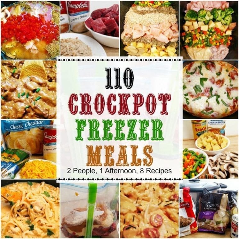 110 Crockpot Freezer Meals in 1 Afternoon | Slow Cooker Kitchen