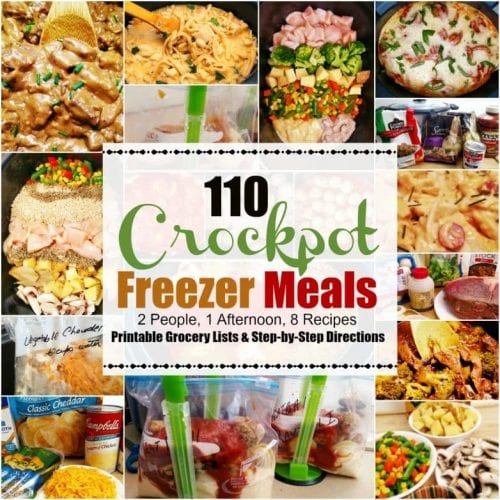 122 Freezer Crockpot Meals in 4 1/4 hours! | SlowCookerKitchen.com
