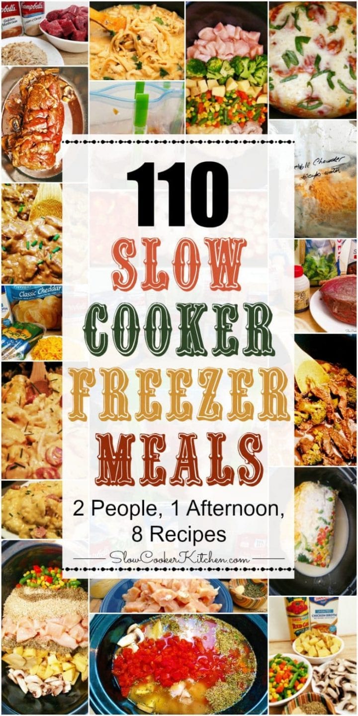 110 Crockpot Freezer Meals in 1 Afternoon | Slow Cooker Kitchen