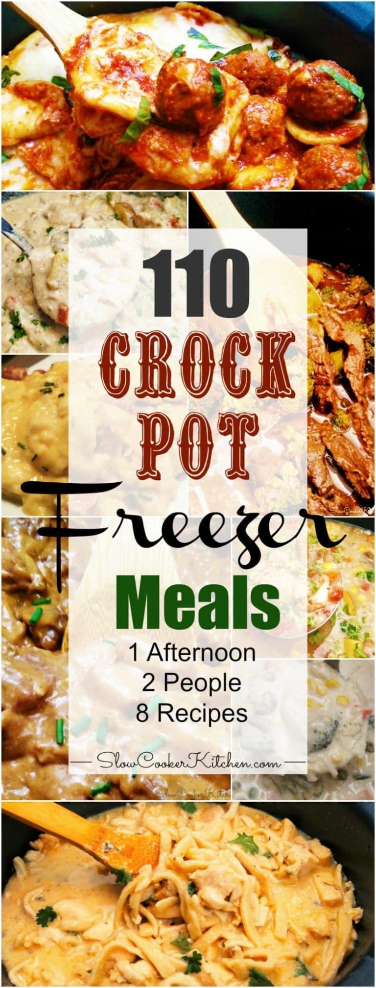 110 Crockpot Freezer Meals in 1 Afternoon | Slow Cooker Kitchen