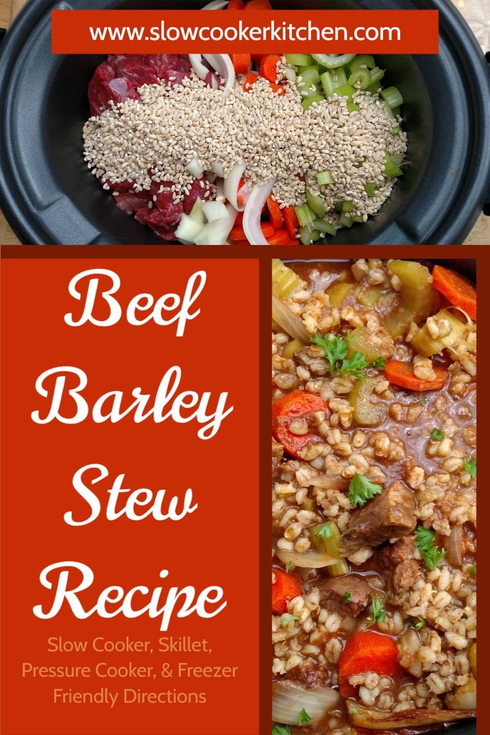 How to Make Amazing Beef & Barley Soup 4 Ways! Crockpot, Stovetop...