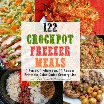 122 Freezer Crockpot Meals in 4 1/4 hours! | SlowCookerKitchen.com