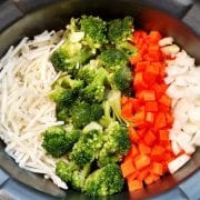 Love creamy soups? Try this slow cooker broccoli cheese soup! It's warm, creamy and absolutely delicious...excellent comfort food | SlowCookerKitchen.com