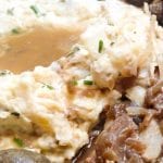 crock pot mashed potatoes image