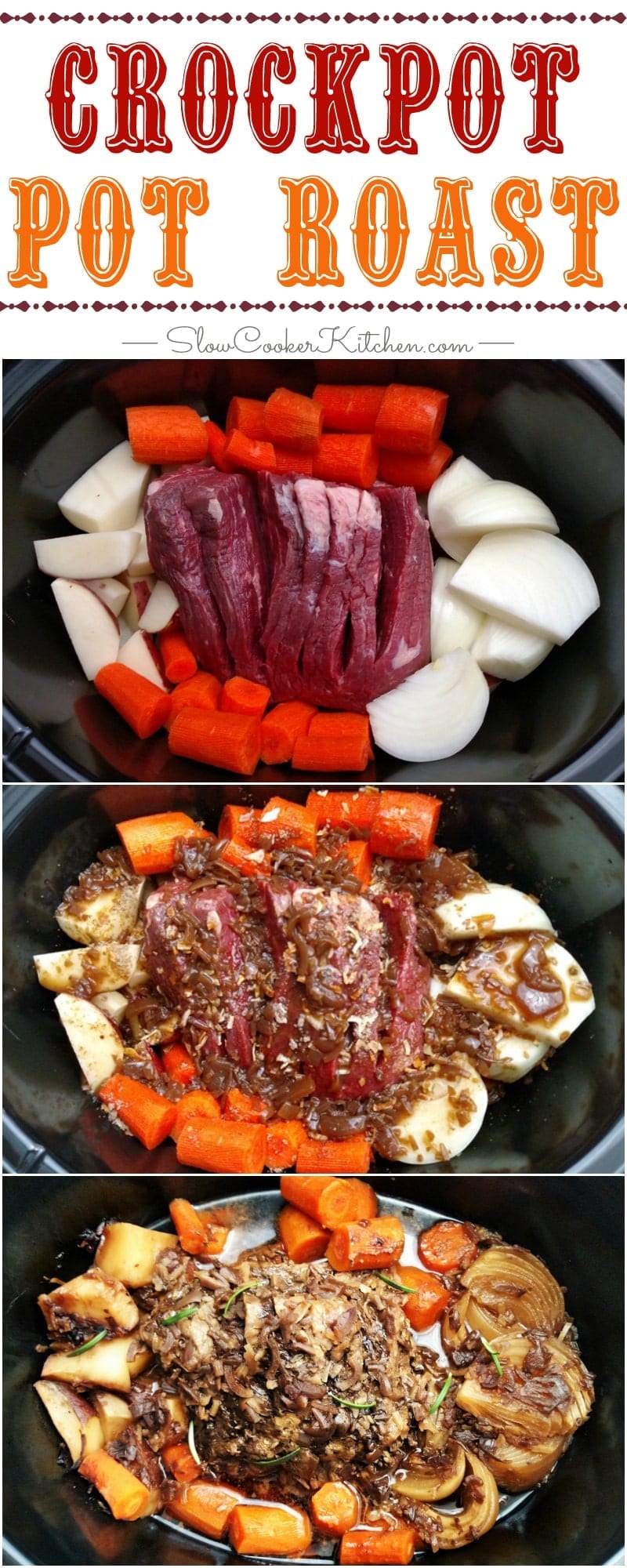 4Ingredient French Onion Crock Pot Pot Roast Slow