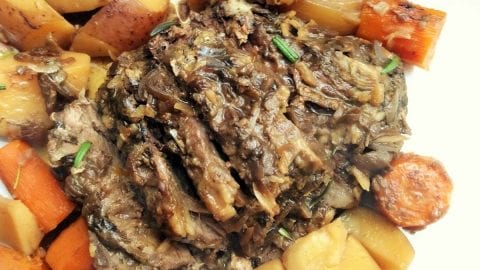 4-Ingredient French Onion Crock Pot Pot Roast