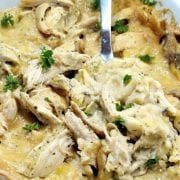 5 ingredient crock pot chicken alfredo tortellini