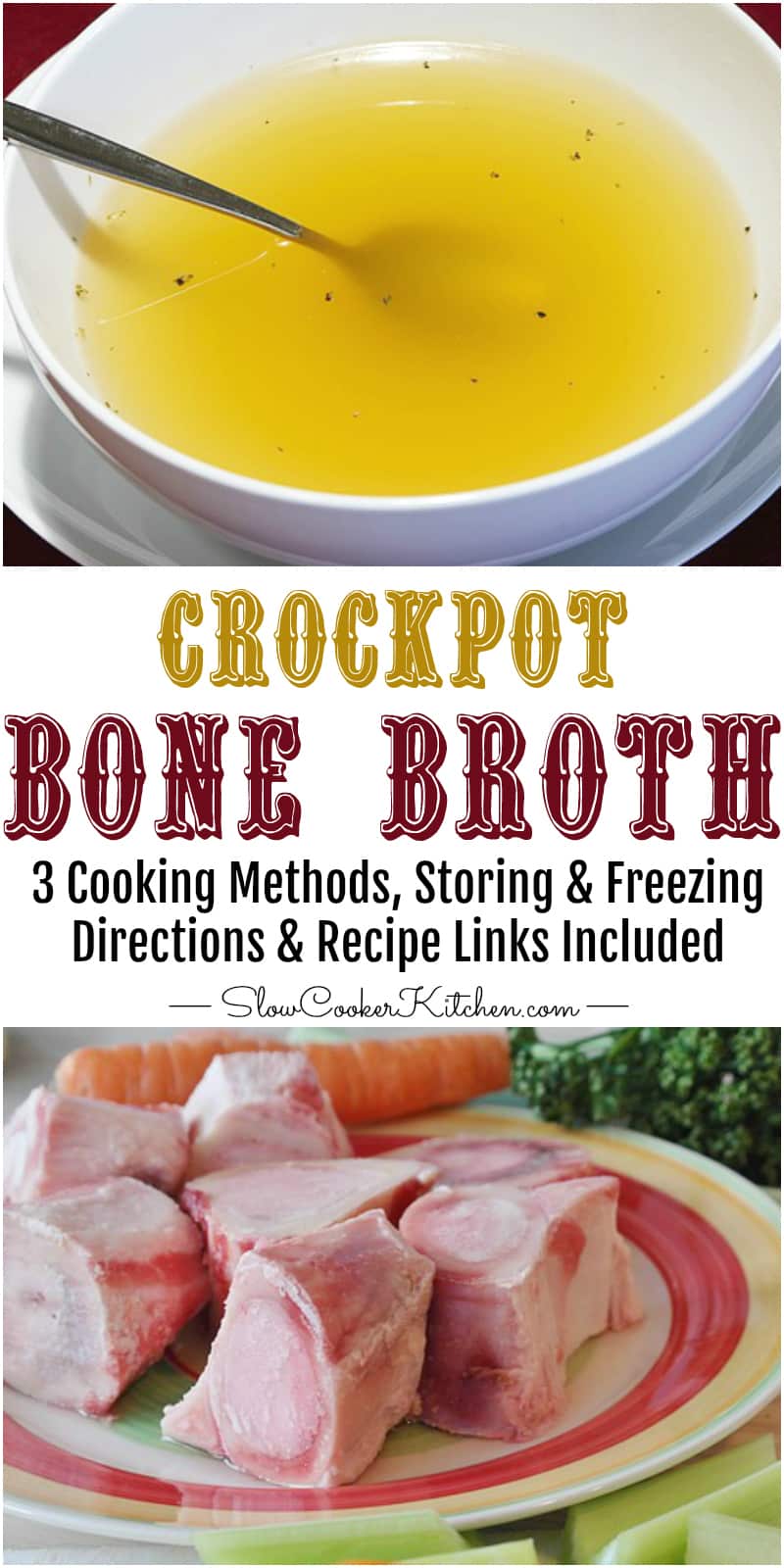 How to Make Bone Broth in the Crock Pot Slow Cooker Kitchen