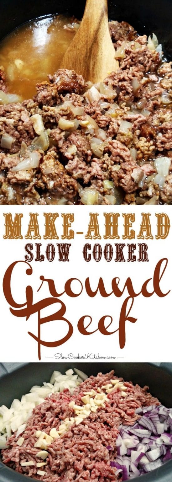 MakeAhead Slow Cooker Ground Beef