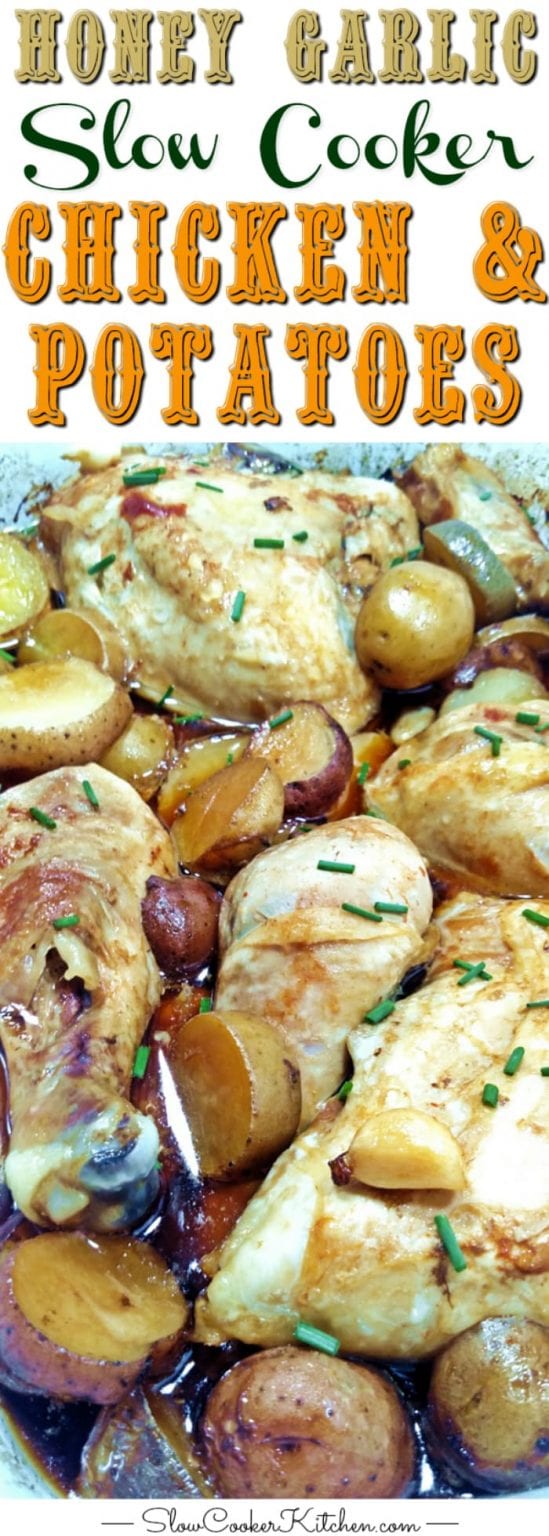 Honey Garlic Crockpot Chicken and Potatoes