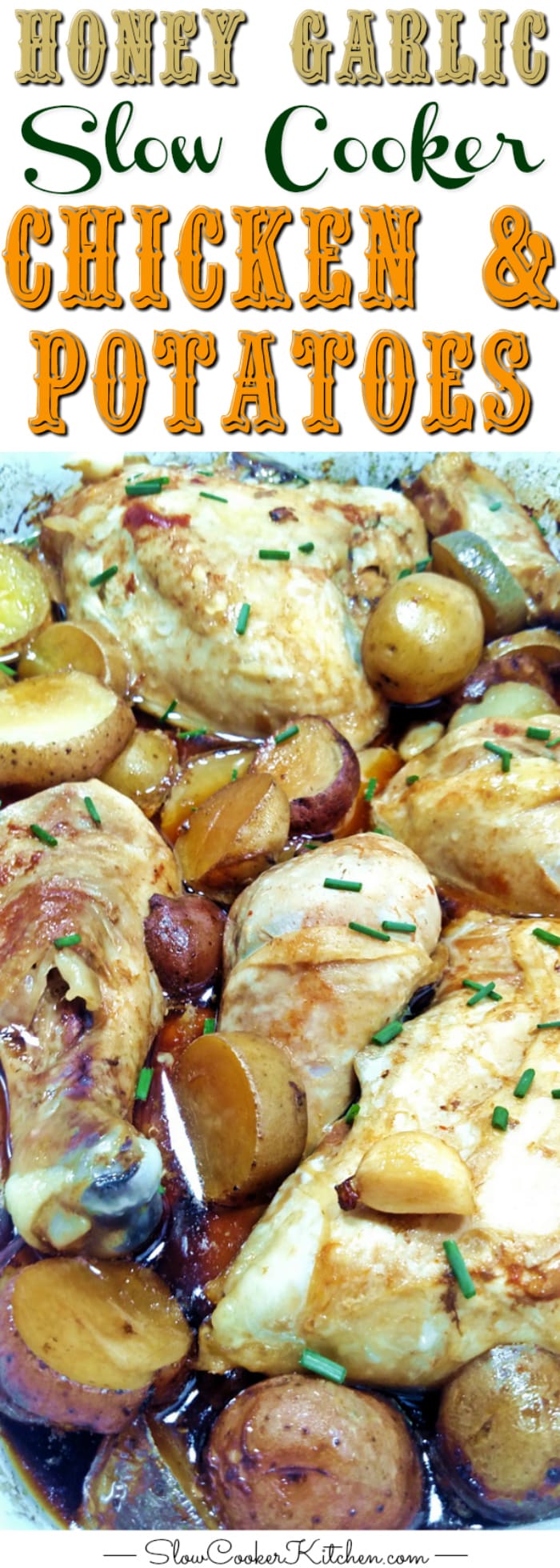 Honey Garlic Crockpot Chicken and Potatoes