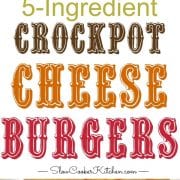 Crockpot Cheeseburgers