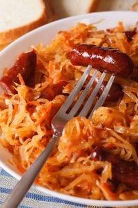 barbecue sauerkraut and sausage