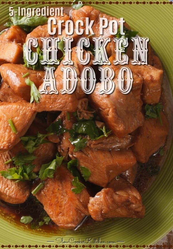 5Ingredient Crock Pot Chicken Adobo