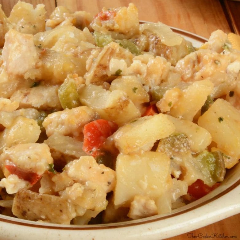 crock pot chicken and potatoes casserole