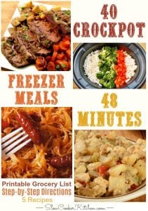 Easy Crock Pot Freezer Meals Cooking Session
