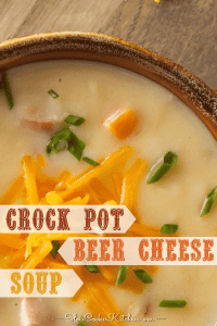 Amazingly delicious crock pot slow cooker beer cheese soup.