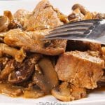 Slow Cooker Steak and Mushrooms