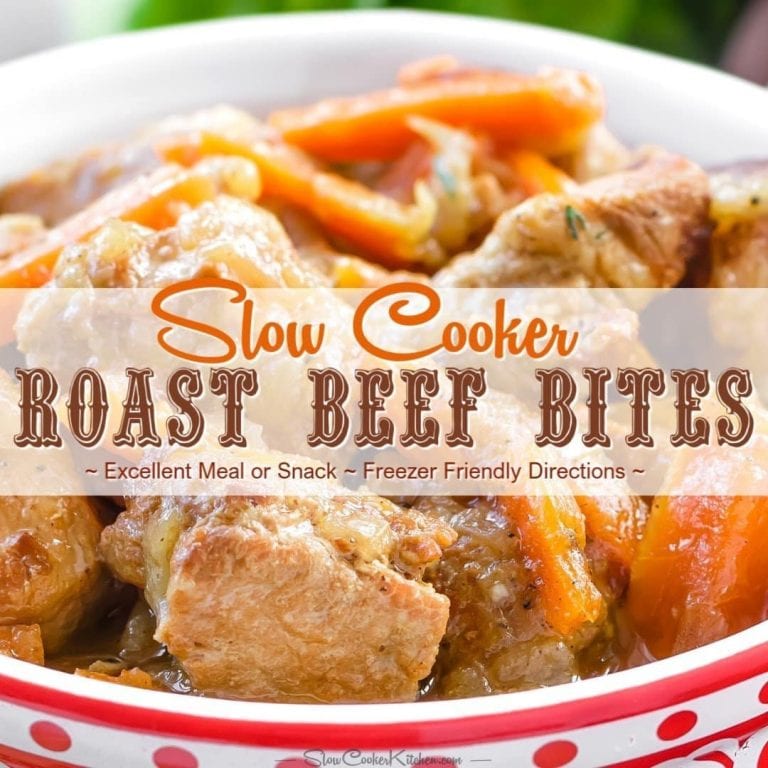 How to Make Beef Roast Bites in the Crock Pot Slow Cooker Kitchen