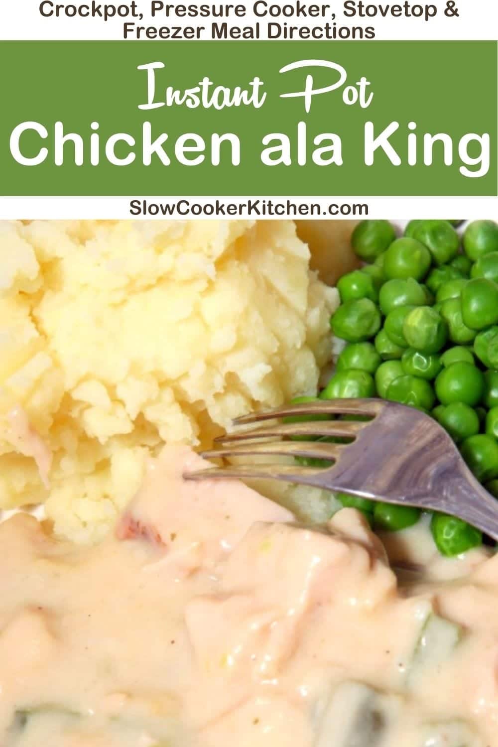 Easy Crockpot Chicken ala King Slow Cooker Kitchen