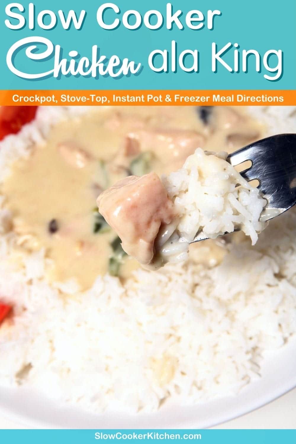 Easy Crockpot Chicken ala King Slow Cooker Kitchen