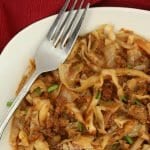 Crockpot Unstuffed Cabbage ready to serve
