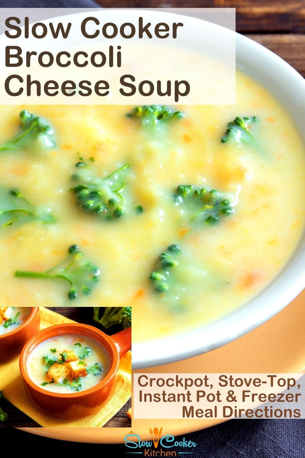 Amazingly Easy 5Minute Crock Pot Broccoli Cheese Soup Instant Pot