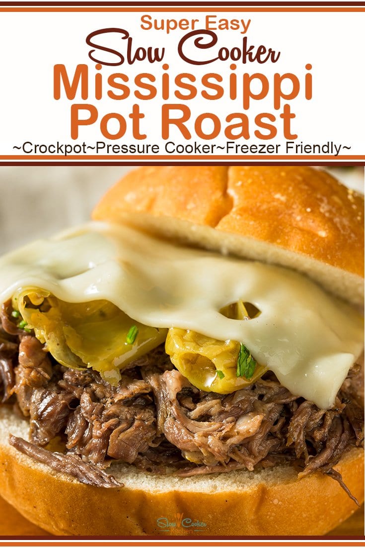 Crockpot Mississippi Pot Roast [Instant Pot, Oven & Freezer Recipes too]