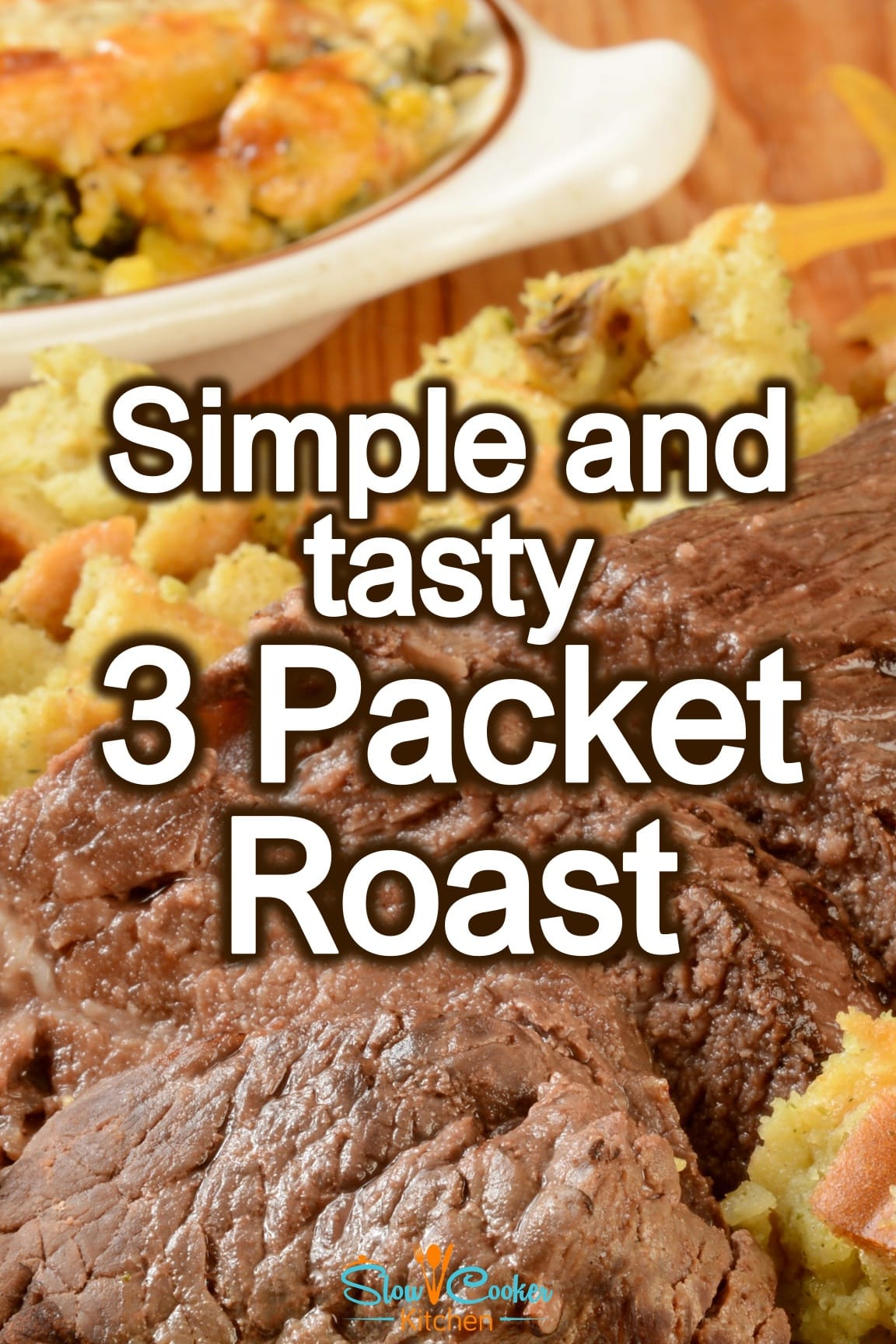 3 Packet Crock Pot Pot Roast with Gravy Slow Cooker Kitchen
