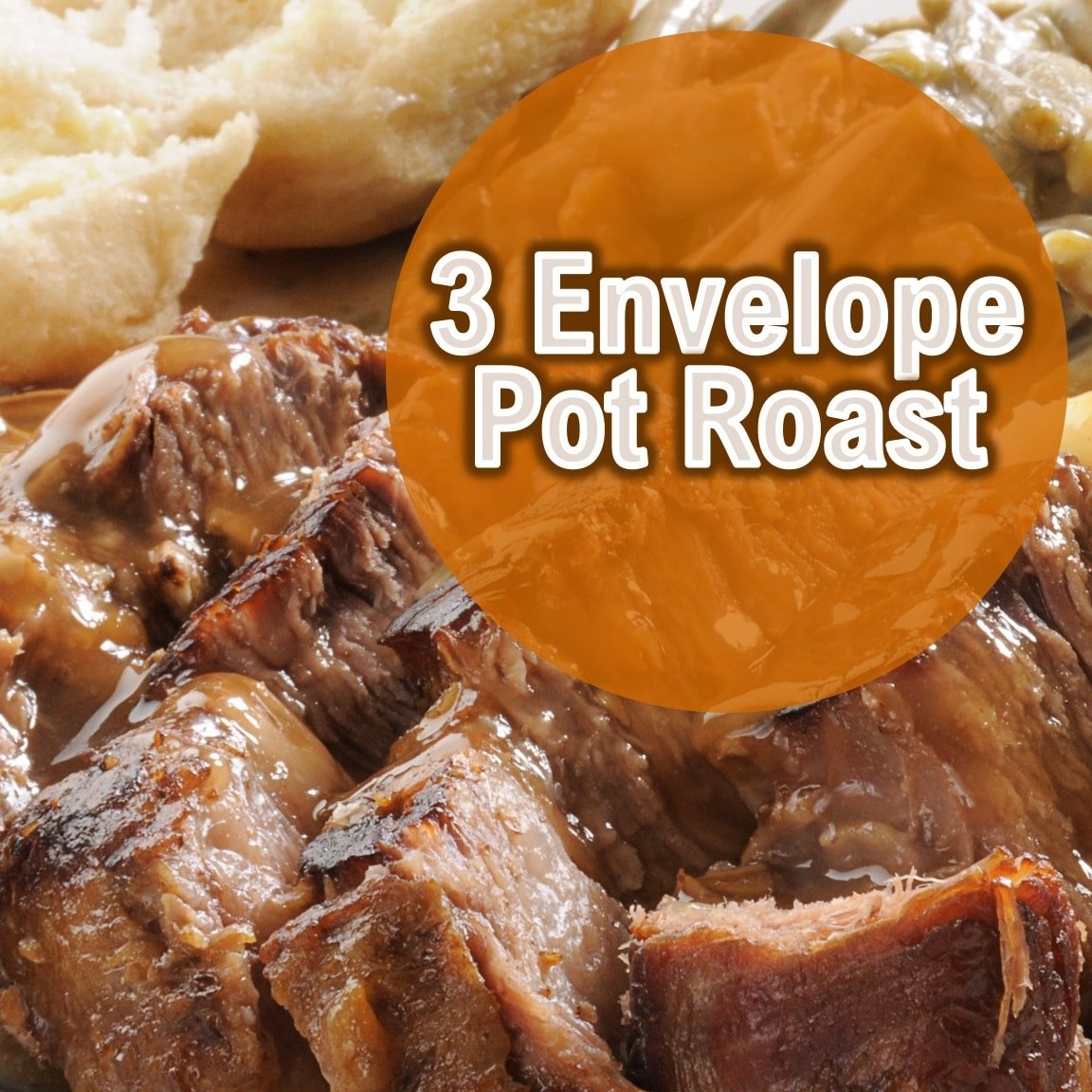 3 Packet Crock Pot Pot Roast with Gravy Slow Cooker Kitchen