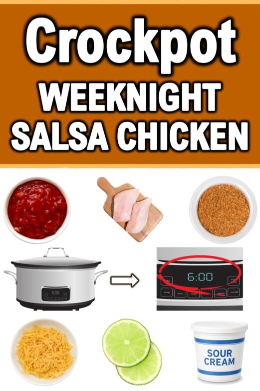 4 ingredient crock pot salsa chicken